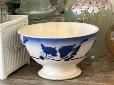 画像31: カフェオレボウル バドンヴィレー ねこ 猫 ネコ ブルー 口径14.4cm [202508-66] (31)