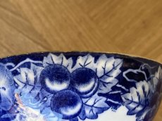 画像15: カフェオレボウル クレイユエモントロー フローラ ブルー 口径13.7cm [202508-68] (15)