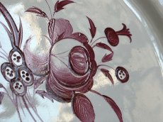 画像6: フランス東部 サンクレモン 白釉に赤い薔薇の絵付けプレート ＃2 [202508-24] (6)