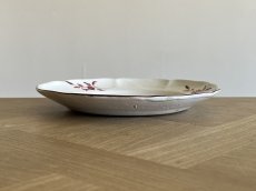 画像14: フランス東部 サンクレモン 白釉に赤い薔薇の絵付けプレート ＃2 [202508-24] (14)