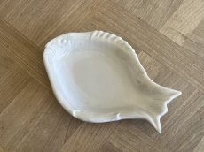 画像1: 南仏陶器 ピション ユゼス 魚形 薄いトープ プレート ＃1 [202508-32] (1)