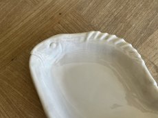 画像2: 南仏陶器 ピション ユゼス 魚形 薄いトープ プレート ＃2 [202508-33] (2)
