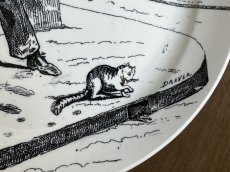 画像5: クレイユエモントロー ムッシュと猫とネズミ グリザイユプレート [202508-36] (5)