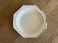 画像2: クレールフォンテーヌ 白いオクトゴナル 深皿 [202508-43] (2)