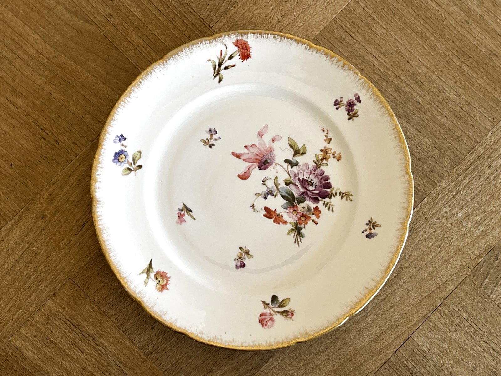 ディゴワン・サルグミンヌ　デザート皿《美品》　A19 フランスアンティーク サルグミンヌデザート皿